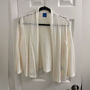 St. John's Bay Cream Open Knit Cardigan
